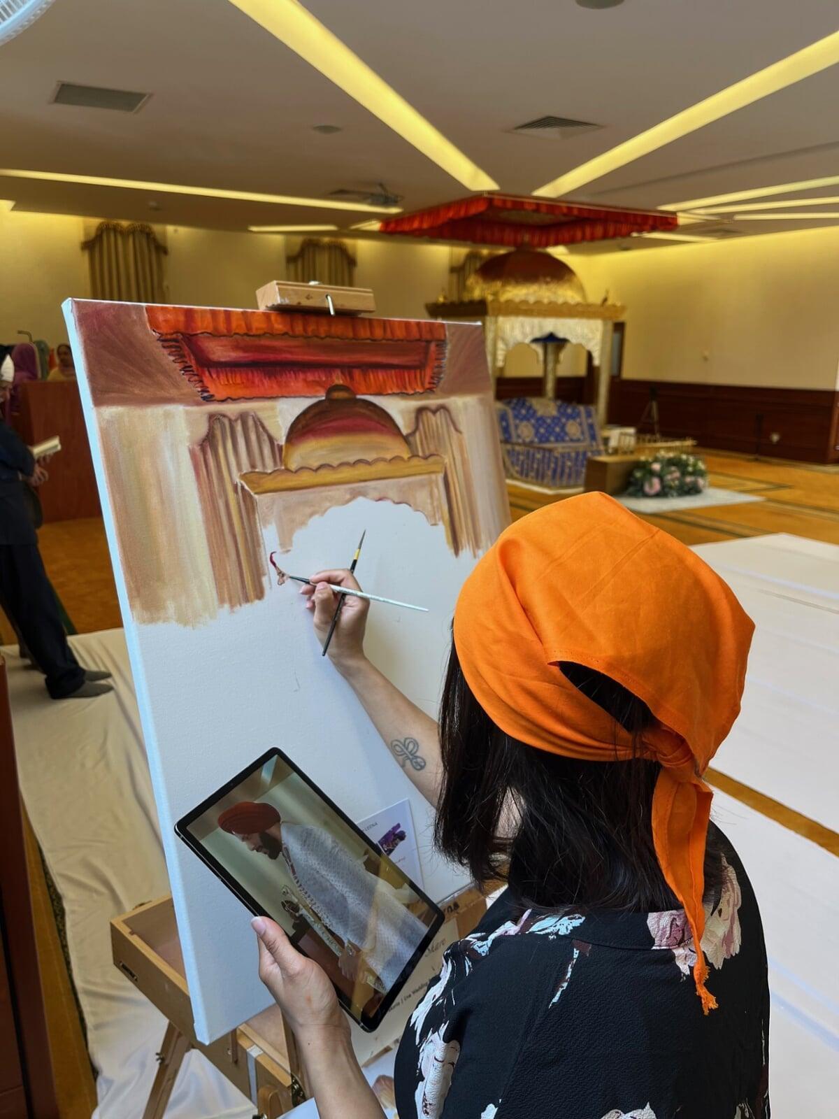 Live Painting at a Wedding I