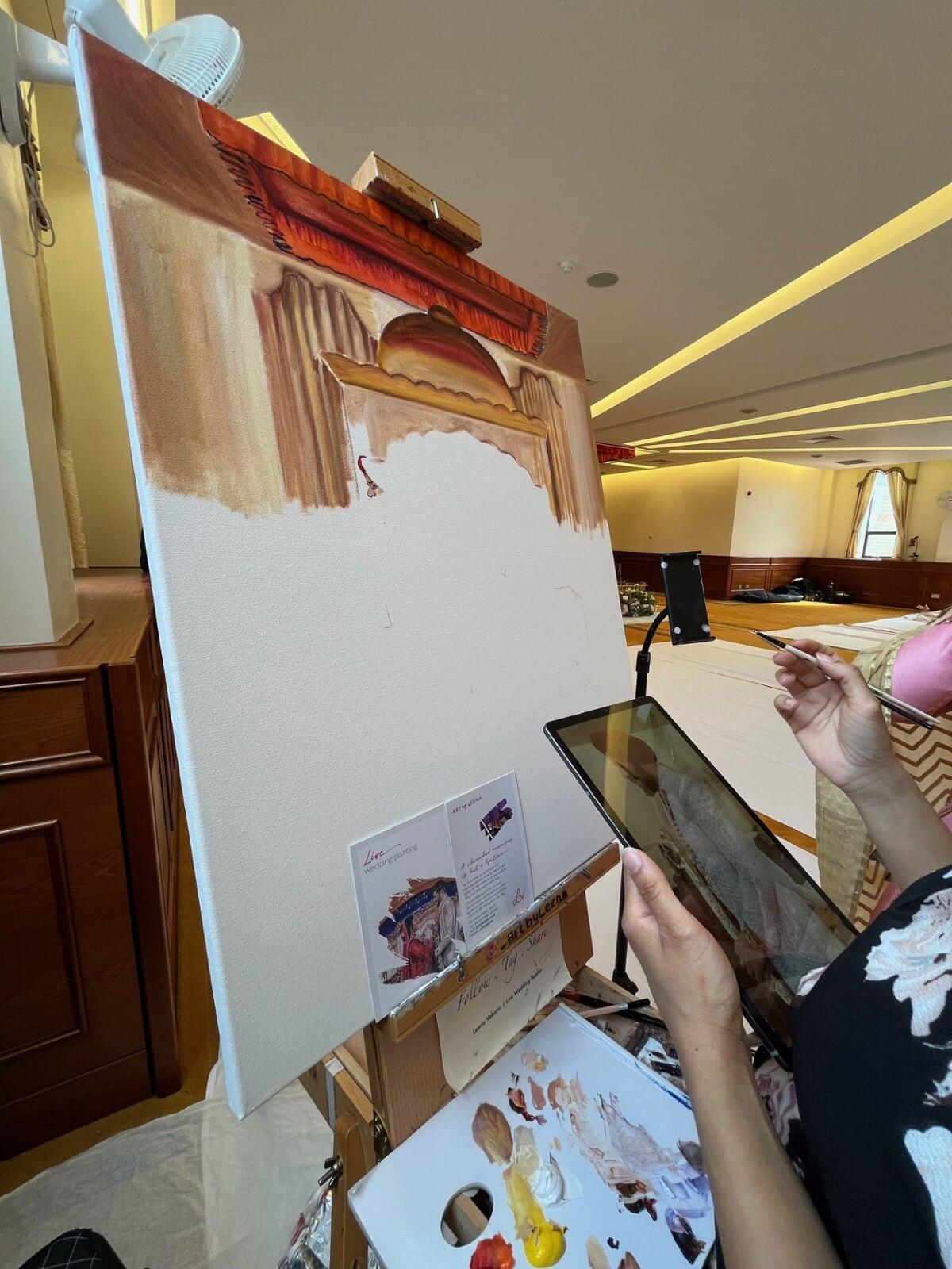 Live Painting at a Wedding II