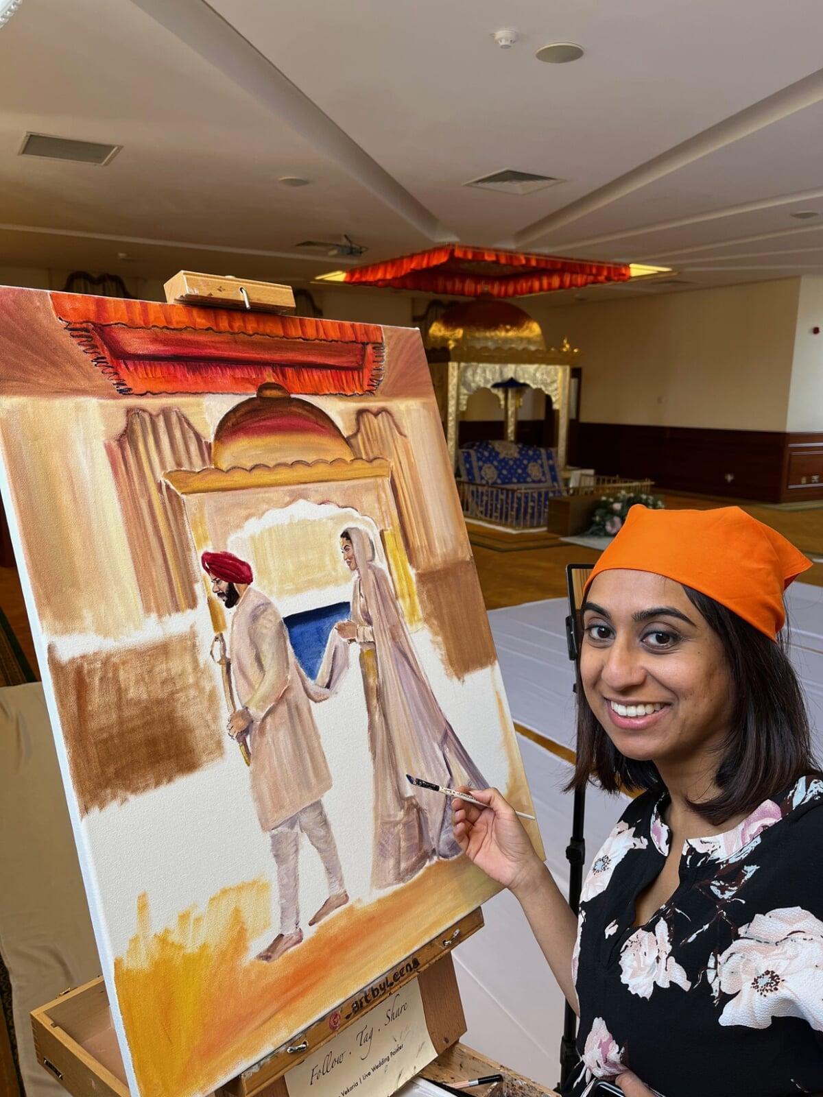 Live Painting at a Wedding III